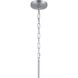 Stamos 5 Light Brushed Nickel Chandelier Ceiling Light, Medium, 1 Tier