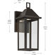 Prin 1 Light 14 inch Olde Bronze Outdoor Wall Light, Small