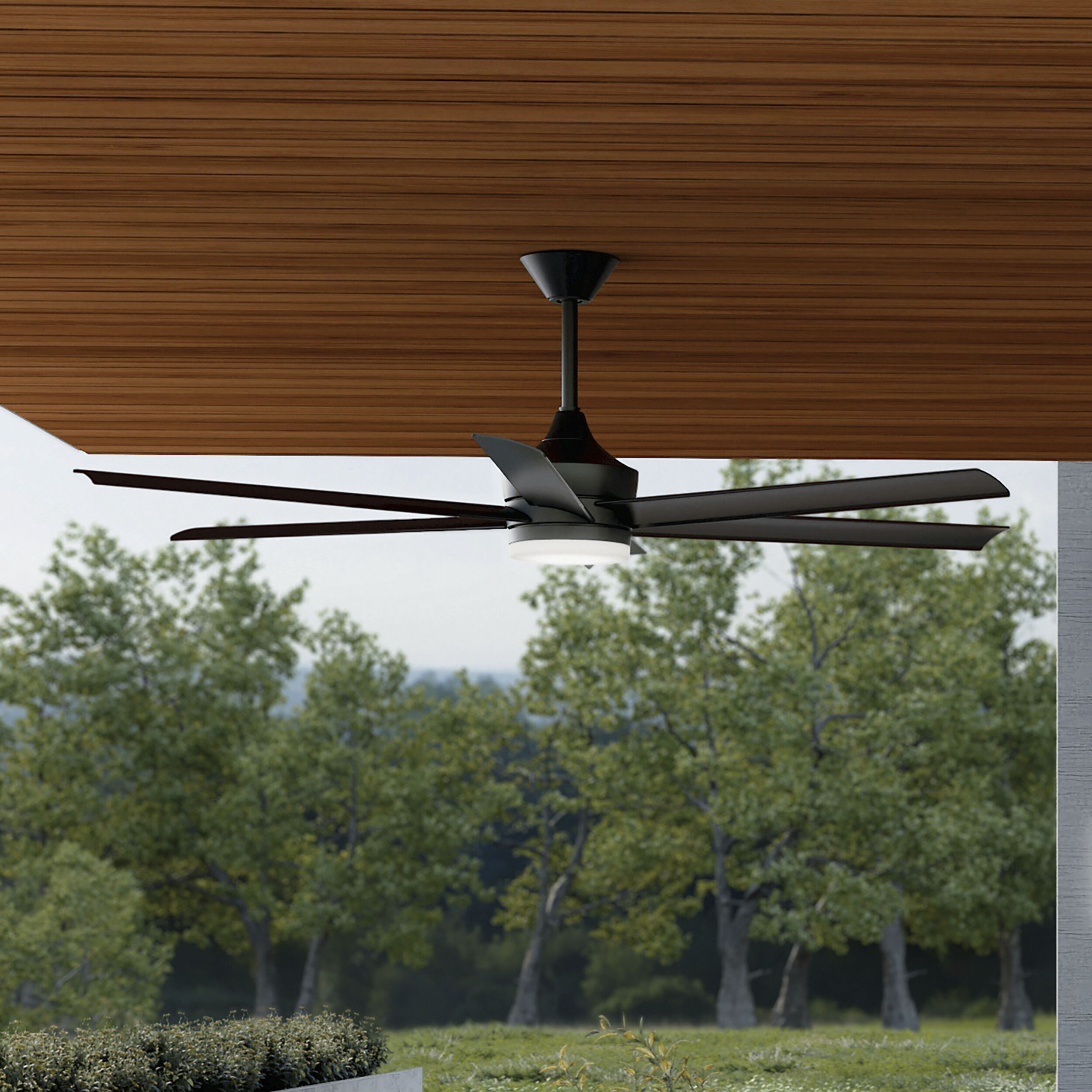 Solen 65 inch Matte Black Ceiling Fan