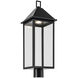 Prin 1 Light 25 inch Black Outdoor Post Lantern