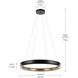 Larousse LED Black Chandelier Ceiling Light