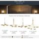 Palmela 4 Light Lacquered Brass Convertible Chandelier Ceiling Light