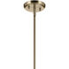 Bekah 1 Light Champagne Bronze Pendant Ceiling Light, Convertible