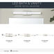 Independence LED 26 inch Brushed Nickel Linear Bath Medium Wall Light, Medium