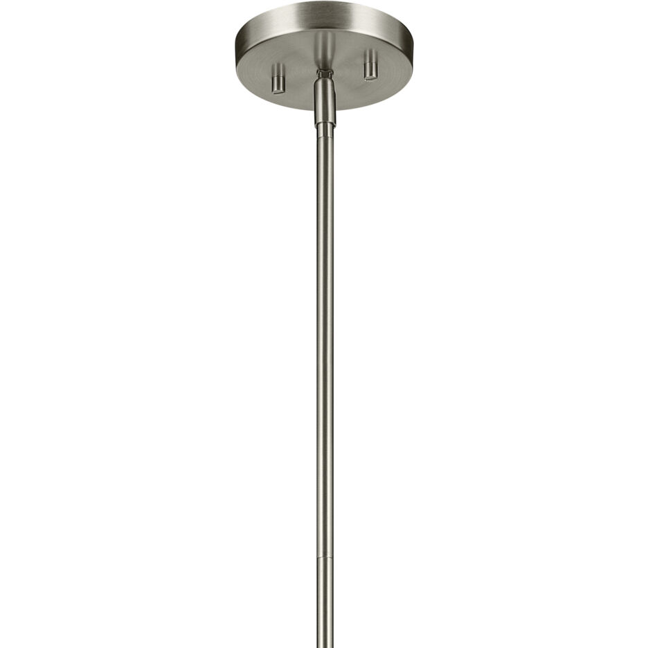 Avery 1 Light Brushed Nickel Pendant Ceiling Light