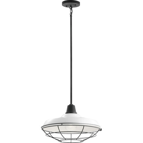 Pier 1 Light 17 inch White Pendant/Semi Flush Ceiling Light