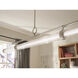 Riven Linear Chandelier Ceiling Light in Polished Nickel