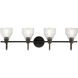 Avery 4 Light 33 inch Olde Bronze Wall Mt Bath 4 Arm Wall Light