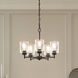 Winslow 5 Light 19.75 inch Black Chandelier 1 Tier Small Ceiling Light, Small