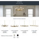 Erzo 8 Light 35.5 inch Natural Brass Chandelier 1 Tier Large Ceiling Light, 1 Tier Large