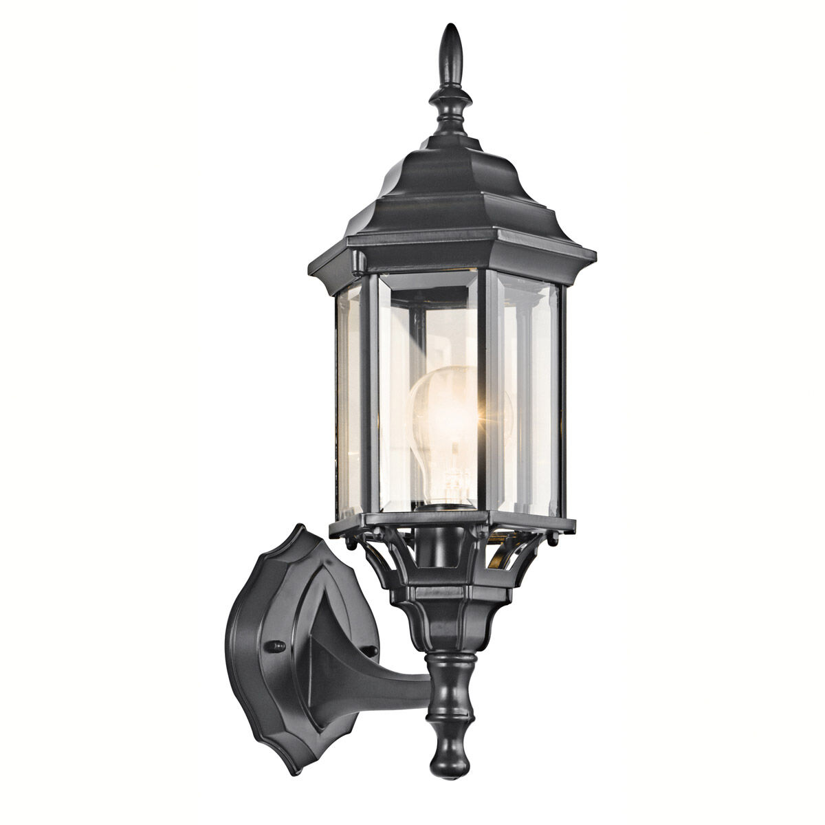 Kichler 49255BK Chesapeake 1 Light 17 inch Black Outdoor Wall in