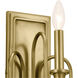 Homestead Karthe 3 Light 10 inch Natural Brass Wall Sconce Wall Light, Karthe