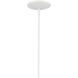 Deela LED 36 inch White Chandelier Ceiling Light