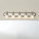 Independence 5 Light 36 inch Brushed Nickel Wall Mt Bath 5 Arm Or More Wall Light
