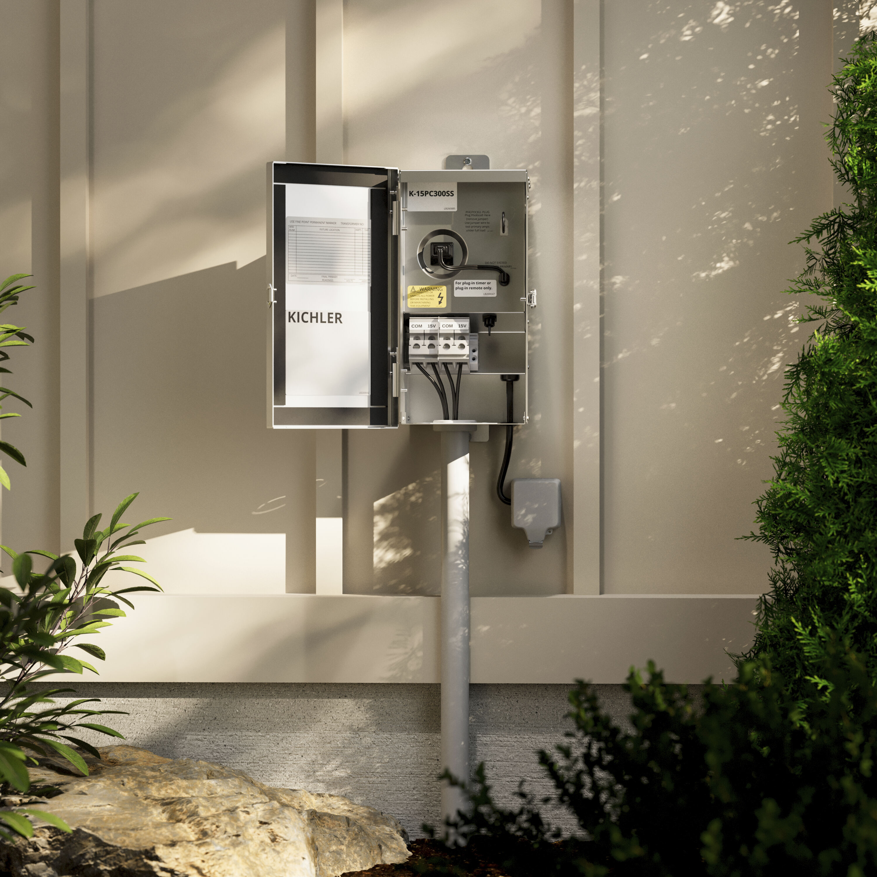 Pro Contractor Series 120 AC Stainless Steel Landscape 12V Transformer