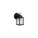Barrie 1 Light 9 inch Black Outdoor Wall in Incandescent, Small