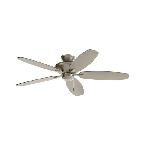Renew Patio 52 inch Brushed Nickel with Silver Blades Ceiling Fan