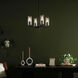 Velestino 4 Light Black Chandelier Ceiling Light