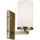 Crosby 1 Light 4.5 inch Natural Brass Wall Sconce Wall Light