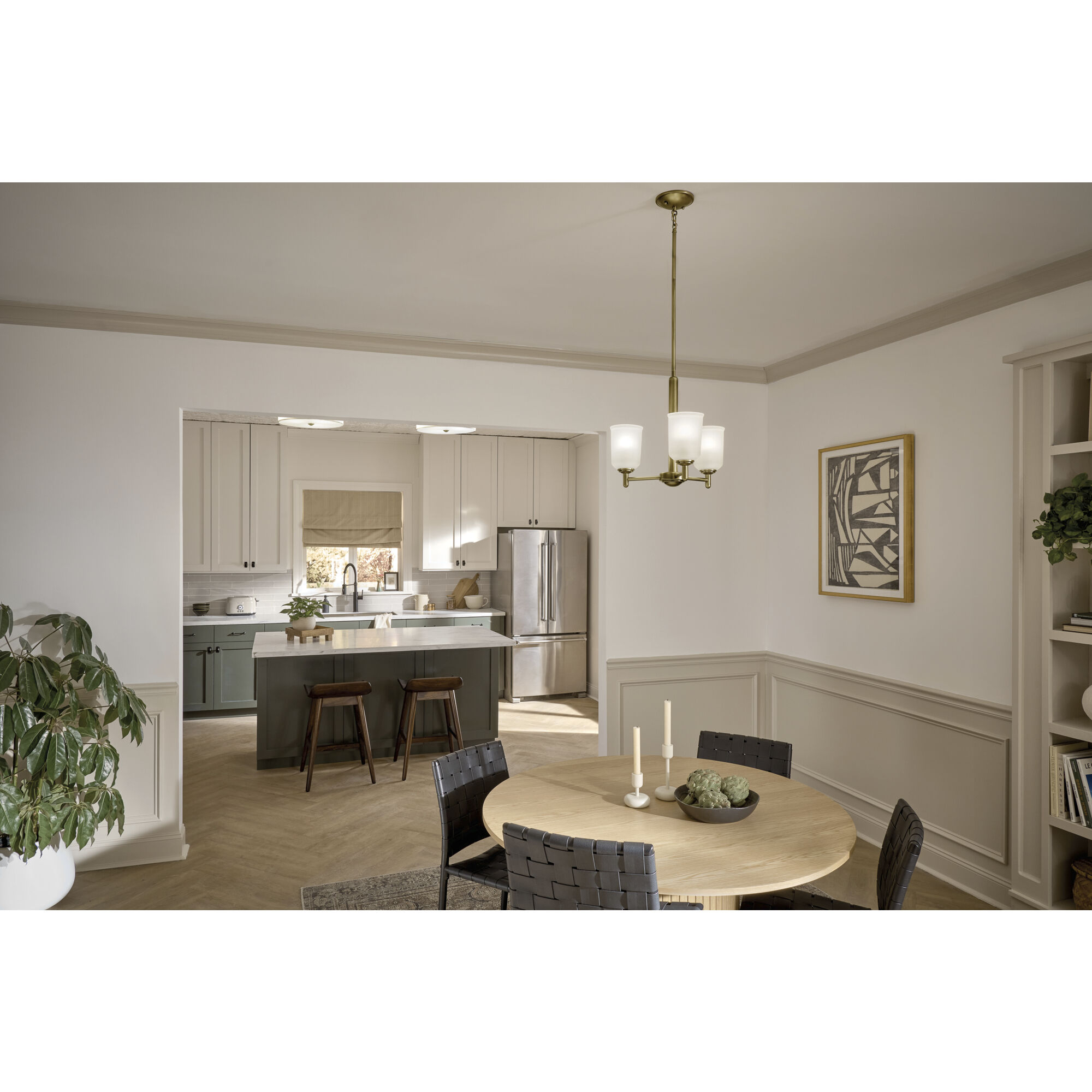 Kichler shailene 3 light semi flush clearance