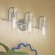 Niccol 3 Light 24 inch Brushed Nickel Vanity Light Wall Light