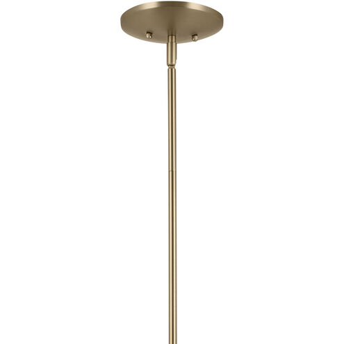 Deela LED 36 inch Champagne Bronze Chandelier Ceiling Light in Brushed Gold and Champagne Bronze