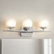 Jasper 3 Light 25 inch Chrome Wall Mt Bath 3 Arm Wall Light