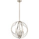 Montavello 4 Light 19 inch Polished Nickel Chandelier 1 Tier Small Ceiling Light, Small
