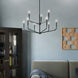 Madden 9 Light Black Chandelier Ceiling Light, 2 Tier