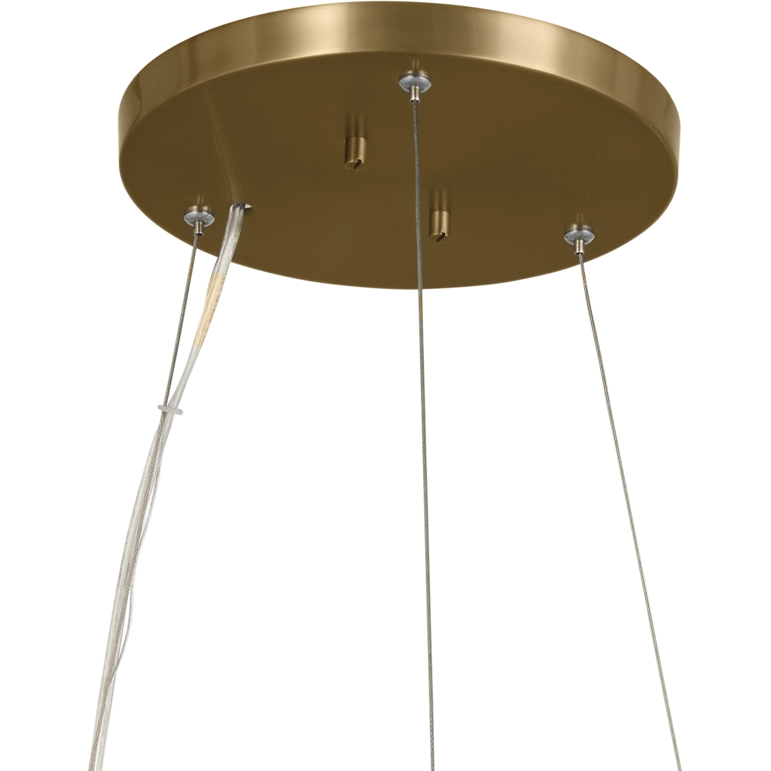 Rosalind 3 Light 19.5 inch Brushed Natural Brass Chandelier Ceiling Light