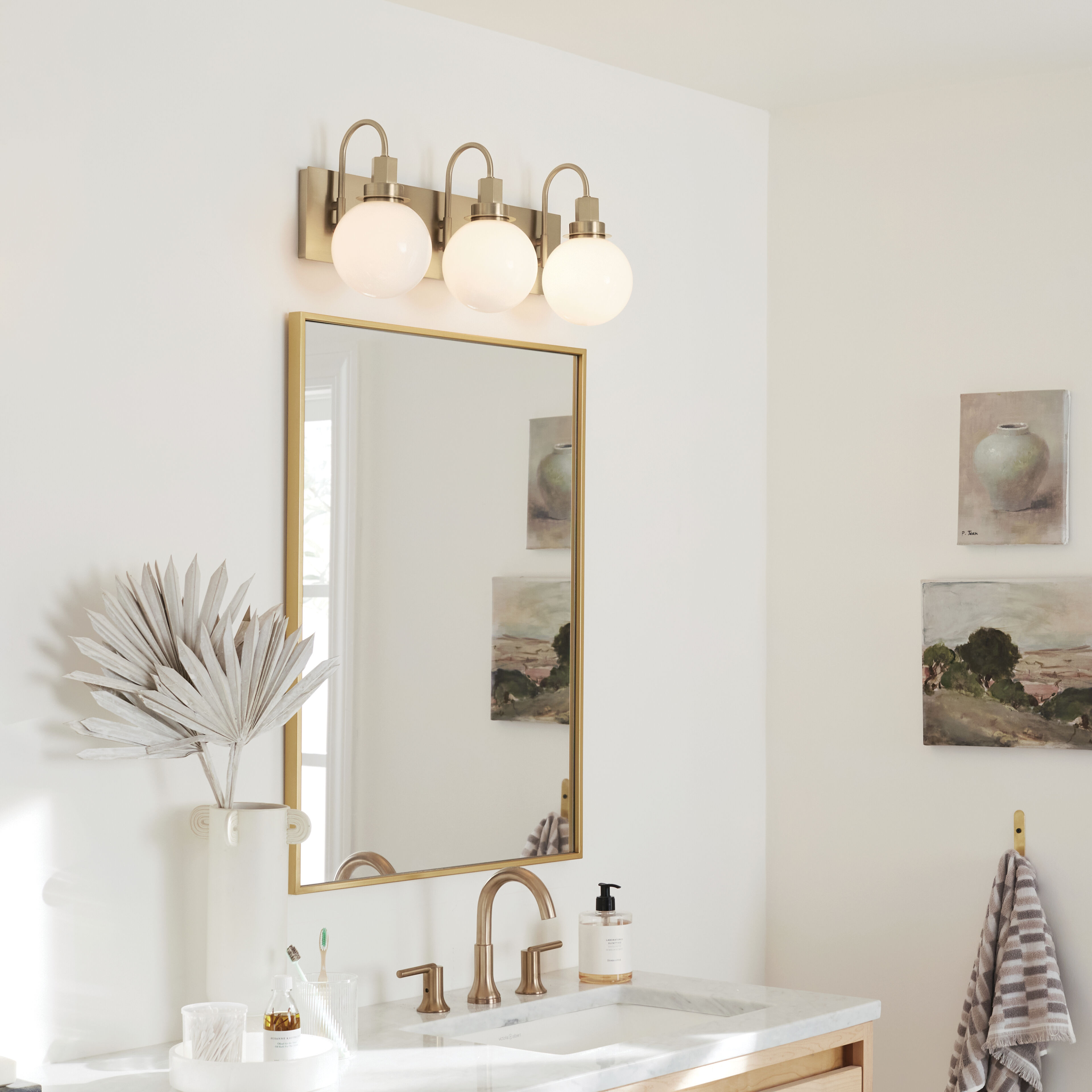 Kichler 55151CPZ Hex LED 22.75 inch Champagne Bronze Bathroom