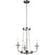 Homestead Vetivene 3 Light 20 inch Classic Pewter Mini Chandelier Ceiling Light, Vetivene