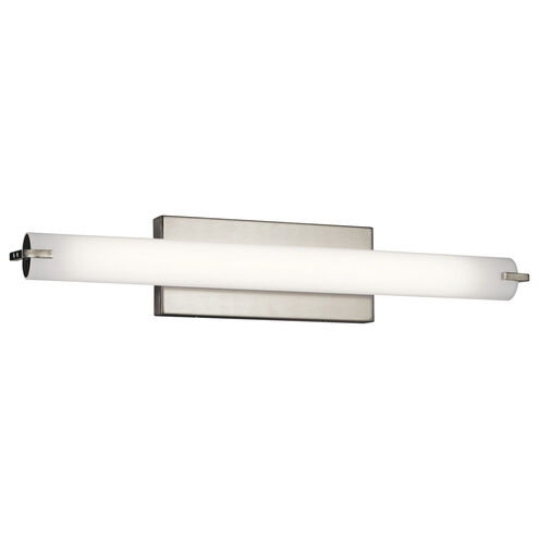 Independence LED 26 inch Brushed Nickel Linear Bath Large Wall Light, Large