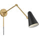 Sylvia 1 Light 5.5 inch Natural Brass Wall Sconce Wall Light