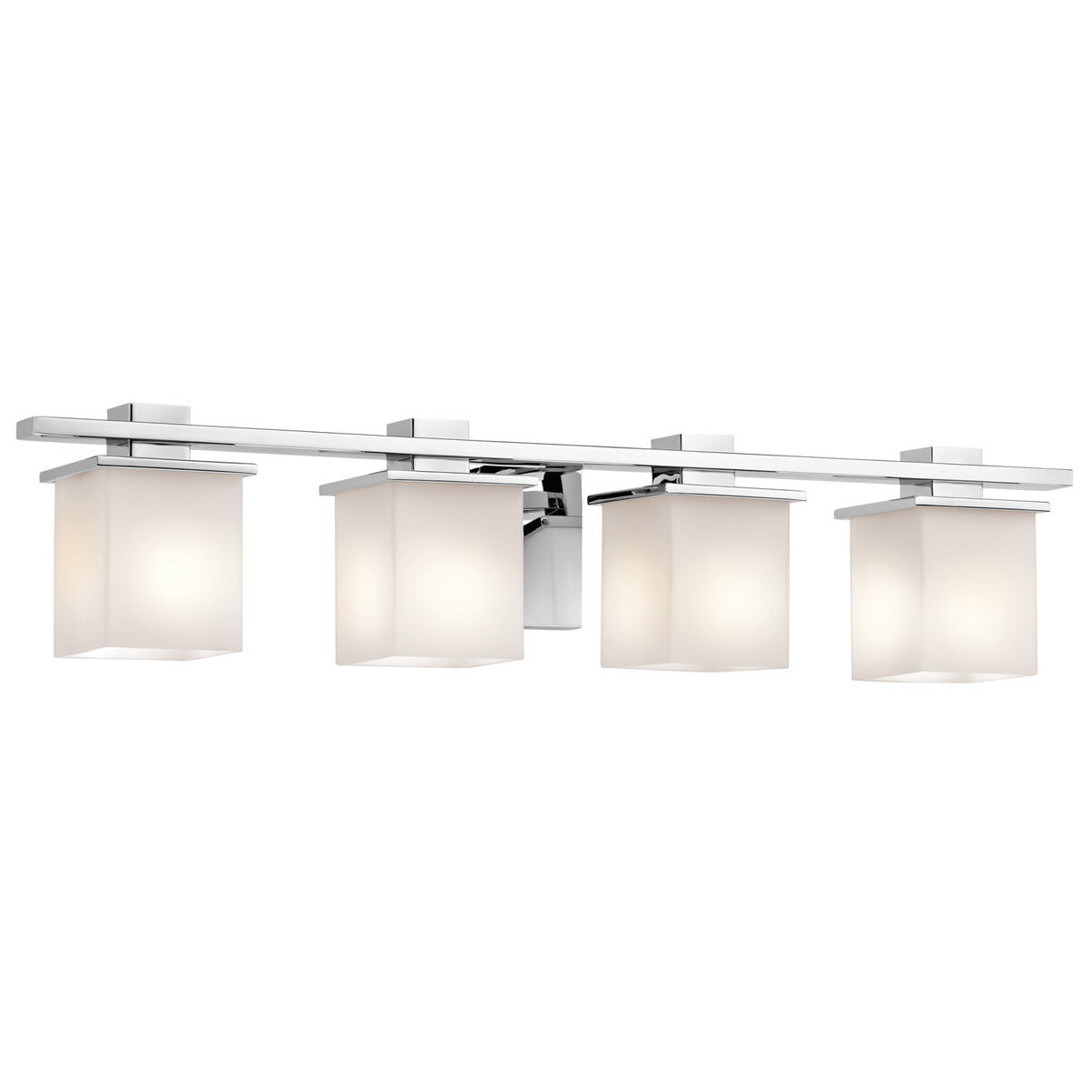 Tully 4 Light 32 inch Chrome Wall Mt Bath 4 Arm Wall Light