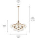 Silvarious 16 Light Champagne Bronze Chandelier/Semi Flush Ceiling Light