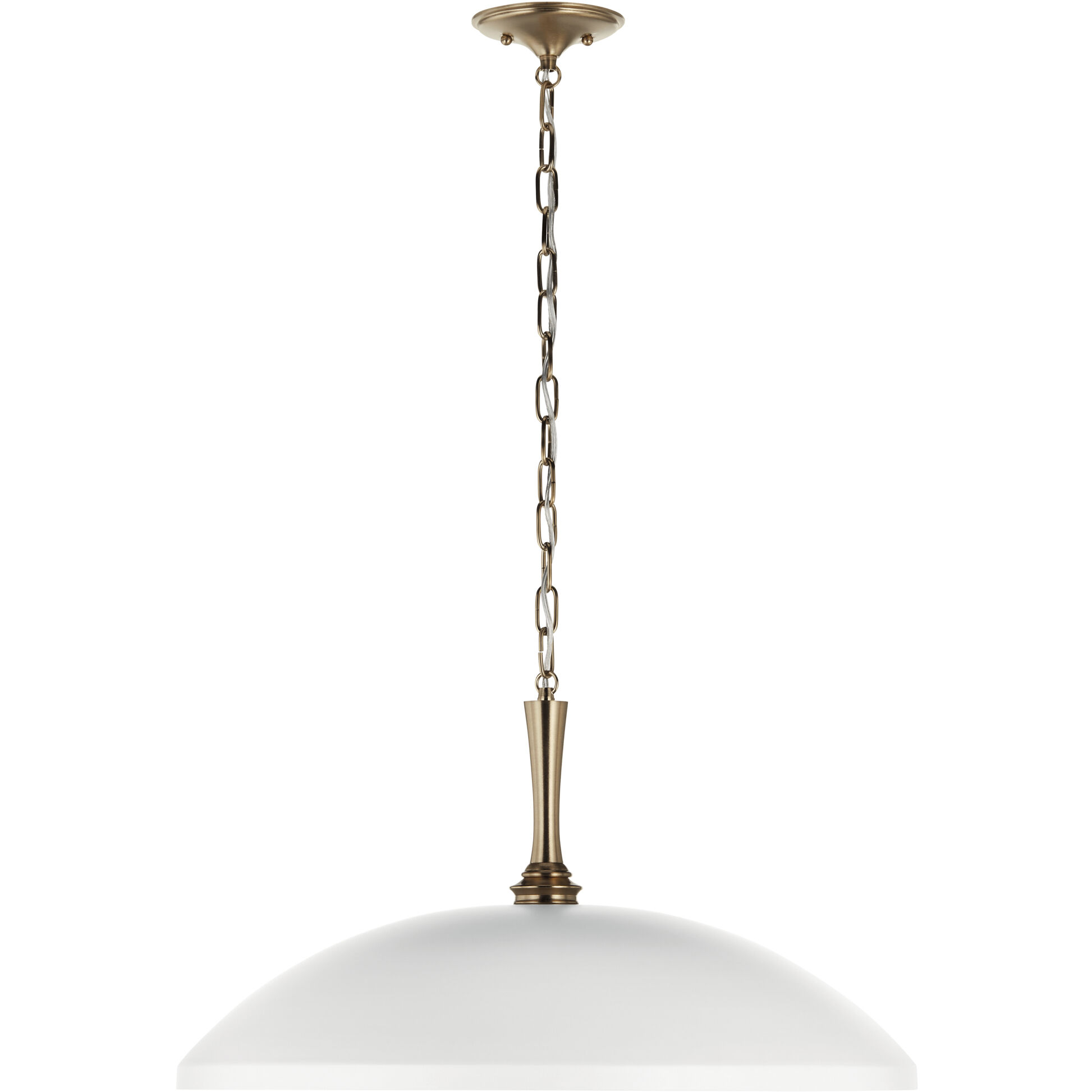 Delarosa 1 Light White Pendant Ceiling Light