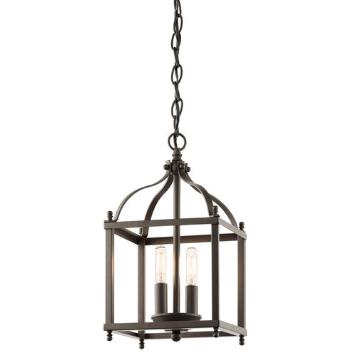 Larkin 2 Light 8 inch Olde Bronze Indoor Lantern Pendants Ceiling Light
