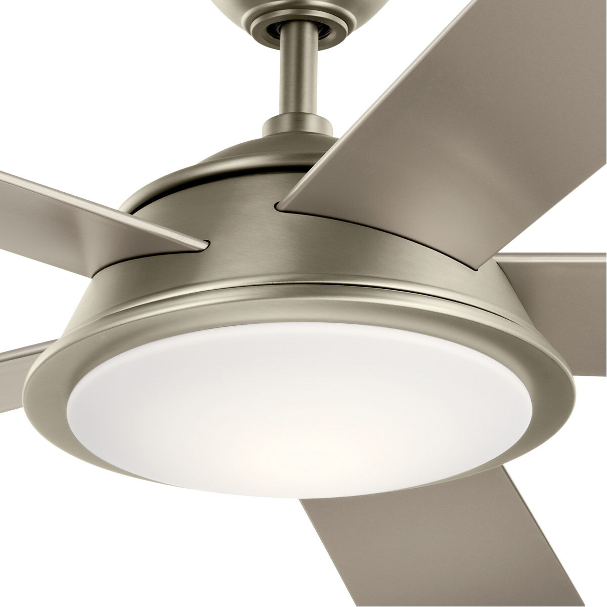 Verdi 56 inch Brushed Nickel with Silver Blades Ceiling Fan