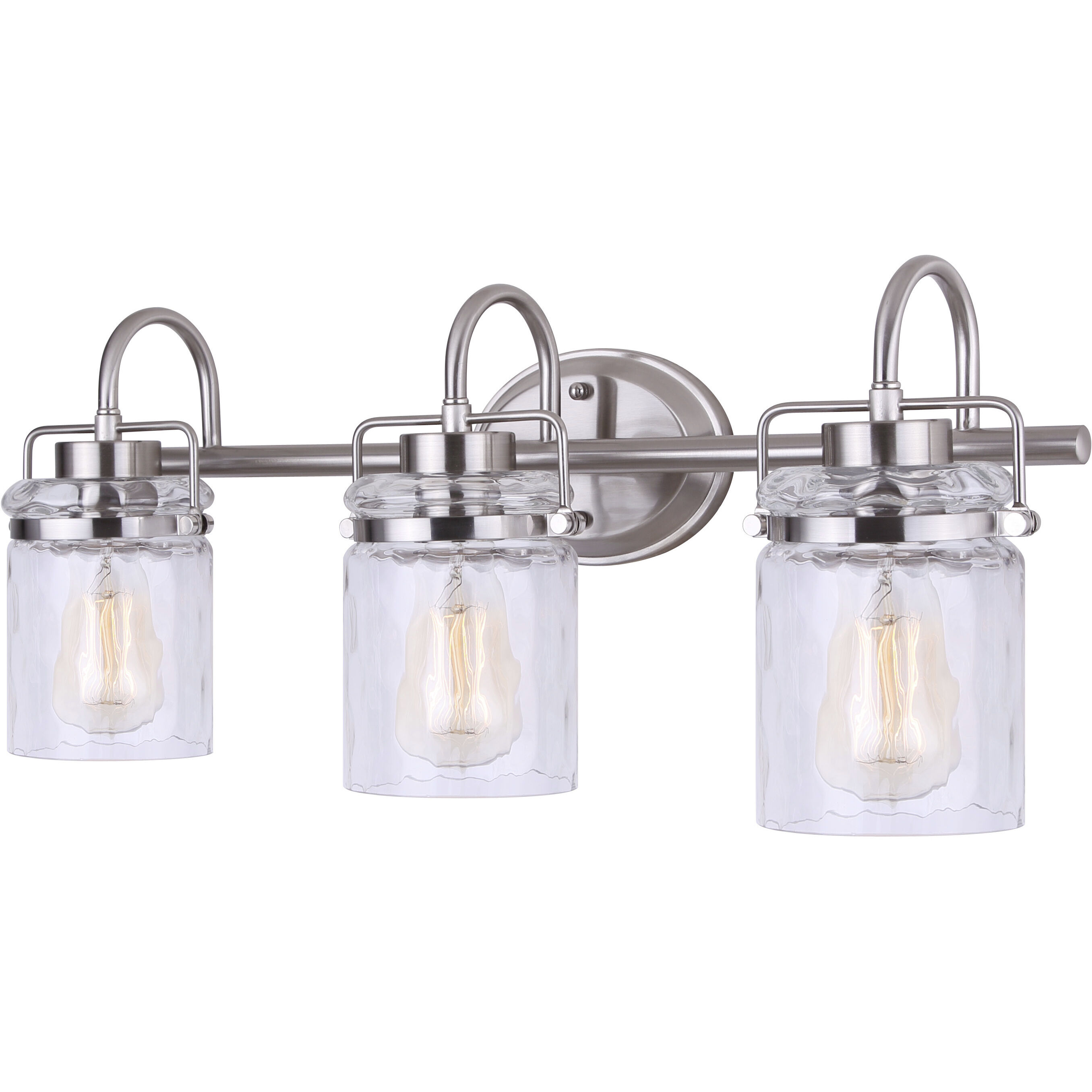 Madison 3 Light 25 inch Brushed Nickel Vanity Light Wall Light