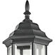 Chesapeake 1 Light 17 inch Black Outdoor Wall in Clear Beveled Glass, Medium