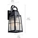Tolerand 1 Light 18 inch Textured Black Outdoor Wall, Medium
