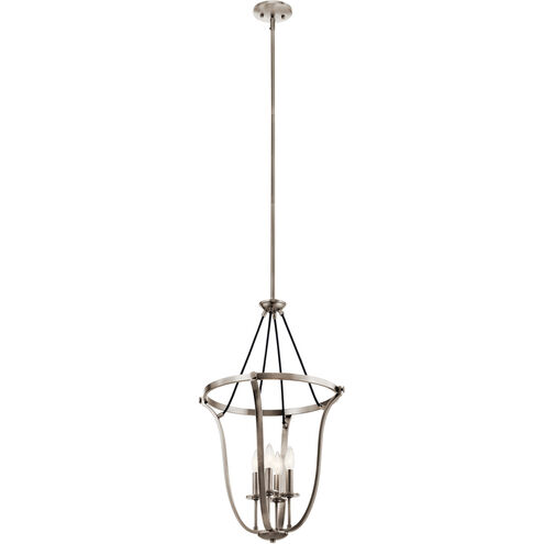 Thisbe 4 Light 18 inch Classic Pewter Large Foyer Pendants Ceiling Light, Large
