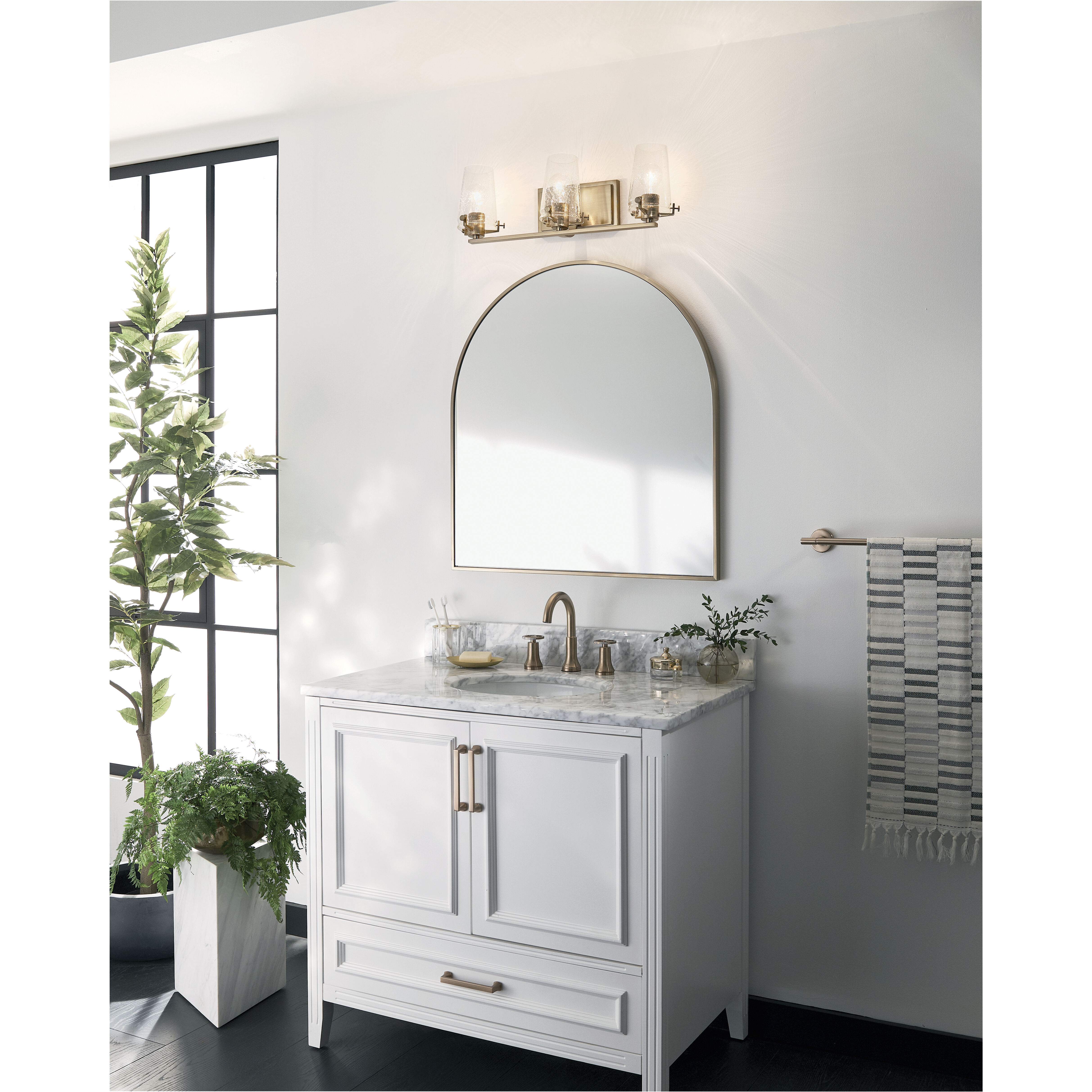 Kichler 45297CPZ Alton 3 Light 24 inch Champagne Bronze Bath