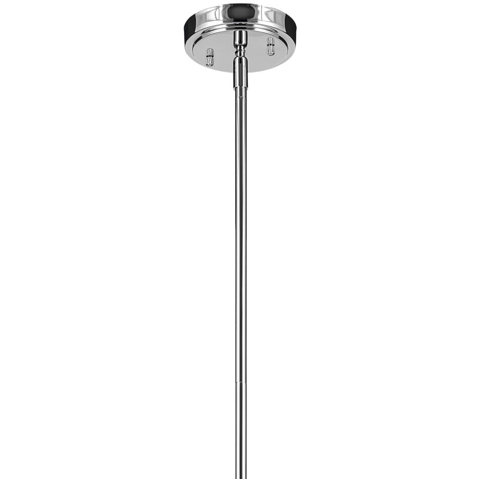 Everly 1 Light Chrome Pendant Ceiling Light in Clear