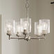 Winslow 5 Light 19.75 inch Brushed Nickel Chandelier 1 Tier Small Ceiling Light, Small