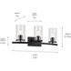 Crosby 3 Light 23 inch Black Bath Light Wall Light