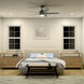 Maeve 52 inch Satin Black Ceiling Fan