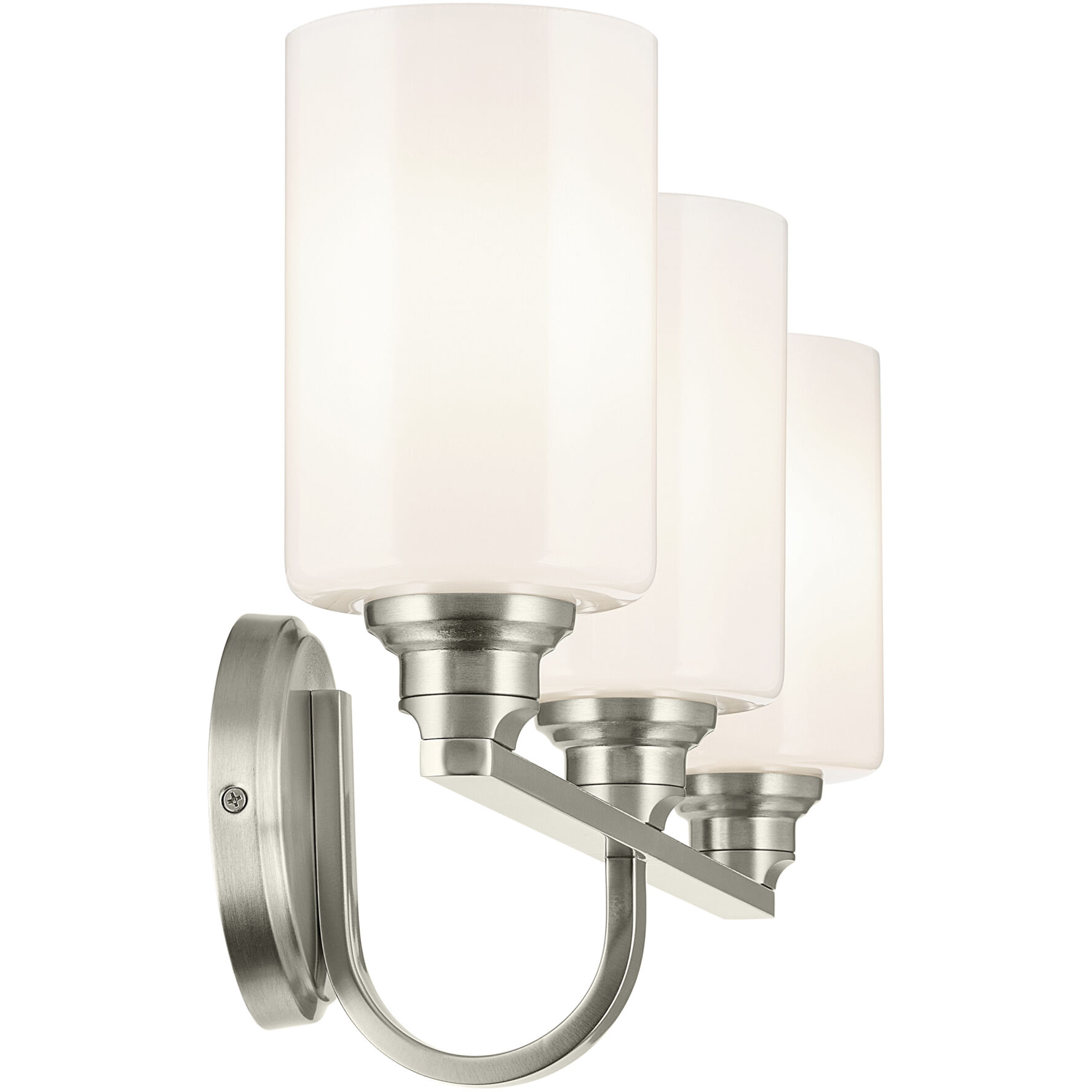 Gioe 3 Light 24.25 inch Brushed Nickel Vanity Light Wall Light