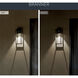 Branner 1 Light 24 inch Textured Black Outdoor Wall Light